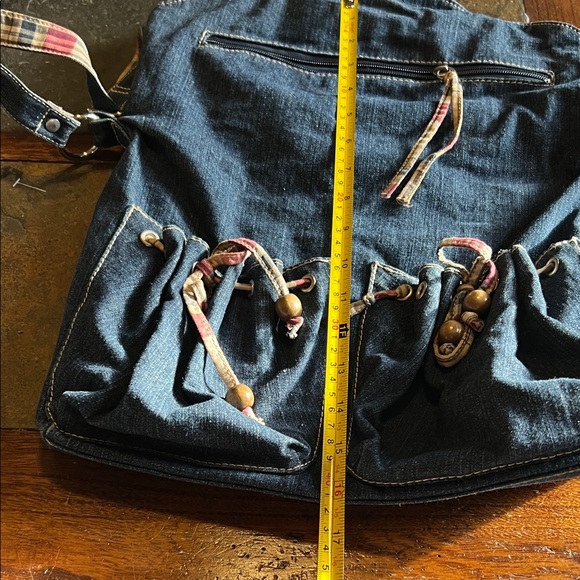 Stylish Denim Shoulder Bag - Picture 7 of 9